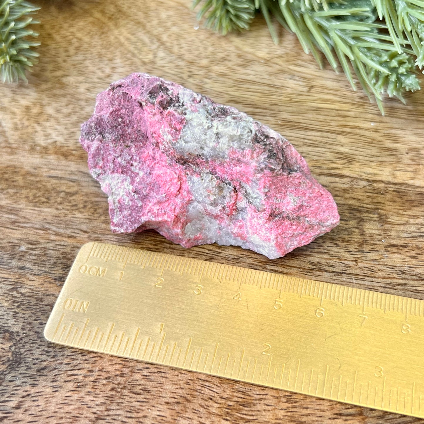Thulite Raw Crystal Specimen