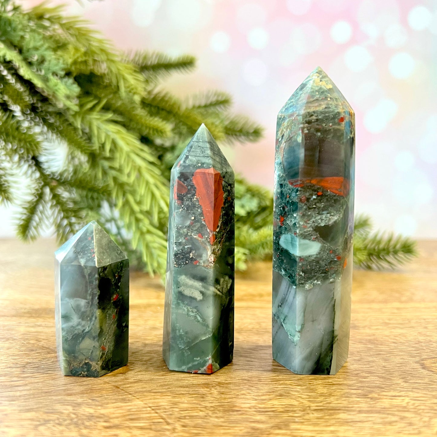African Bloodstone Crystal Tower - Multiple Sizes