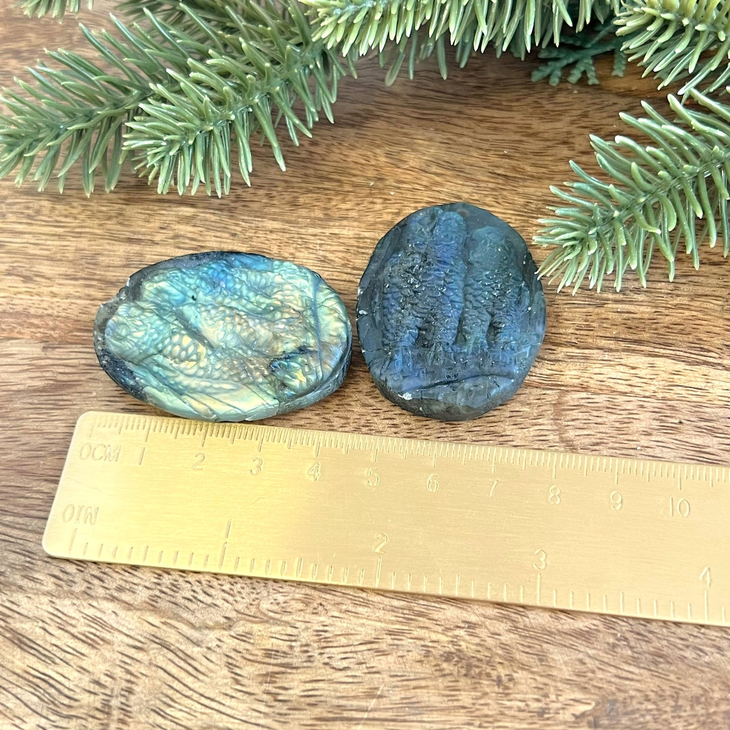 Labradorite Owl Carved Cabochon