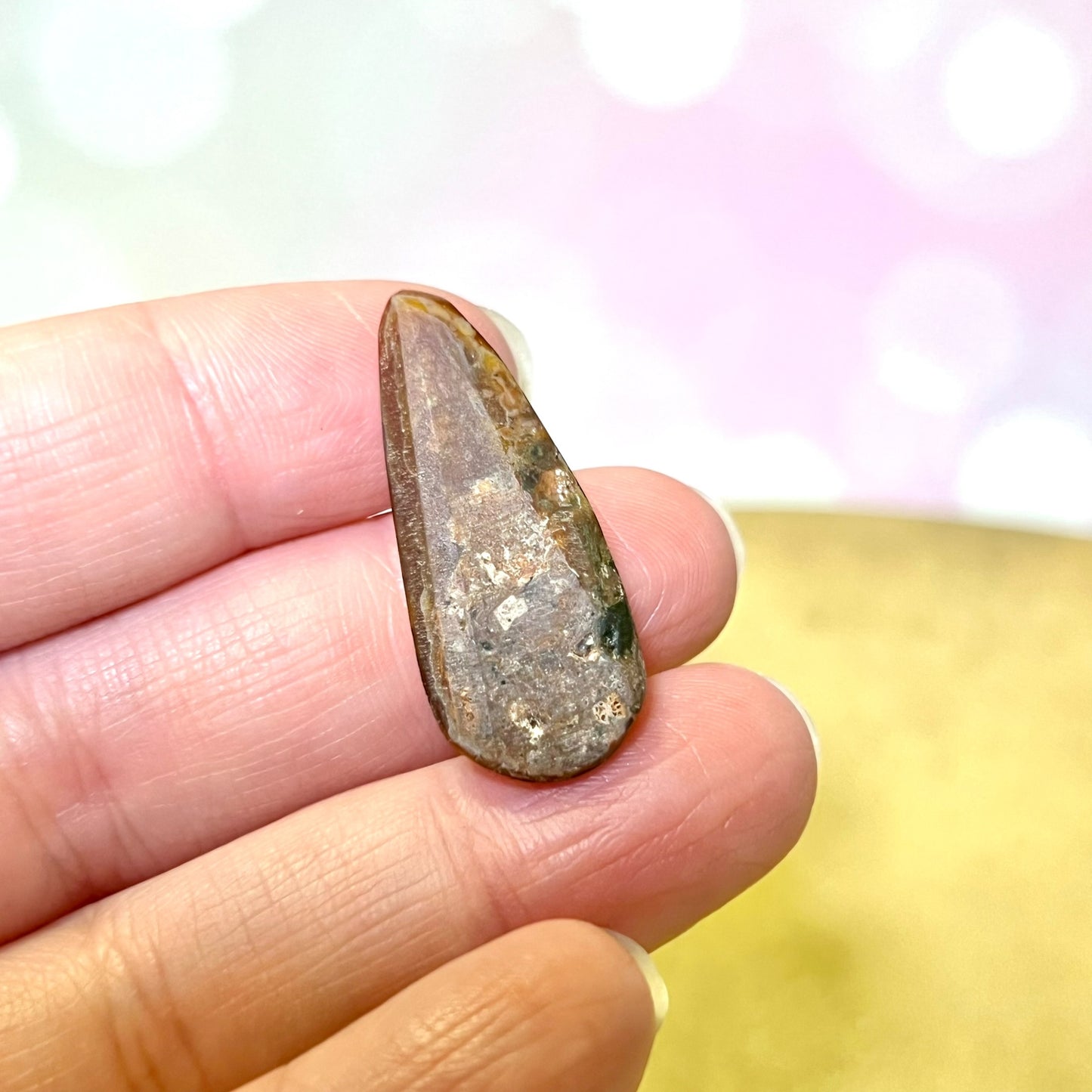 Fire Agate Crystal Cabochon