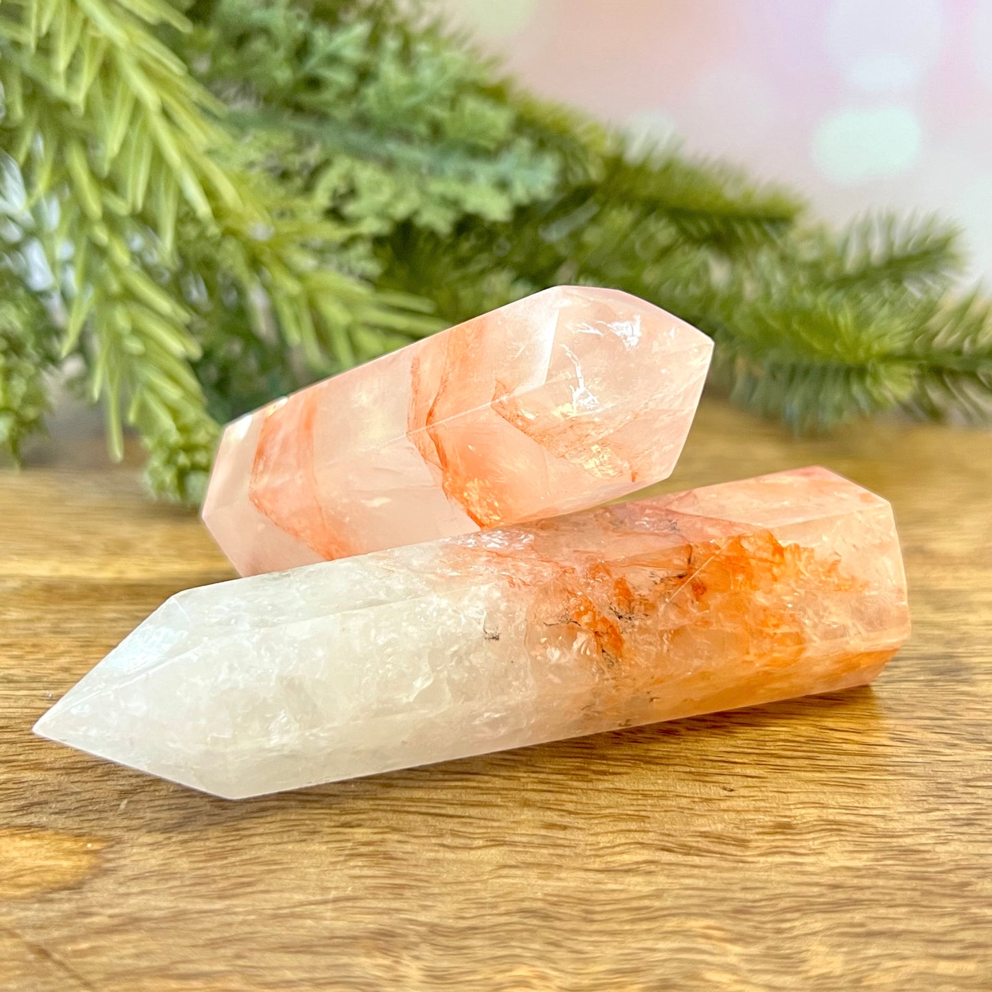 Hematoid Fire Quartz Crystal Tower - Multiple Sizes