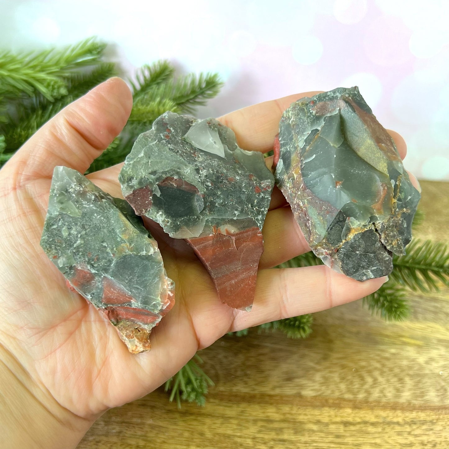 African Bloodstone Raw Stone - You get 1