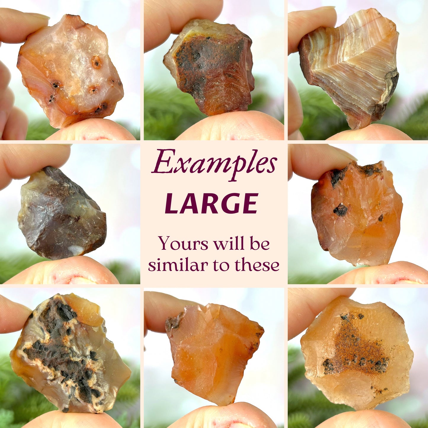 Carnelian Raw Stone - Multiple Sizes - You get 1