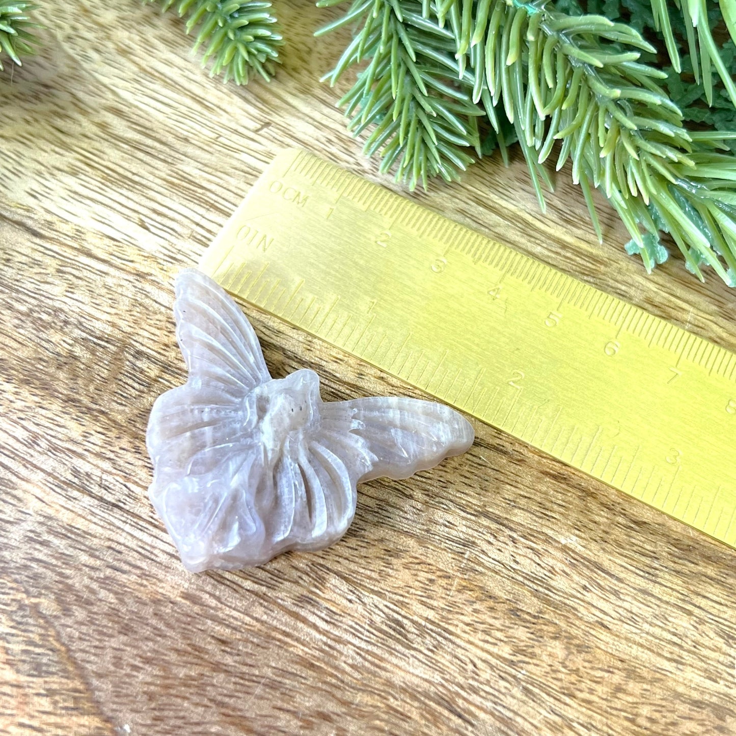 Belomorite Fairy Carved Crystal Cabochon