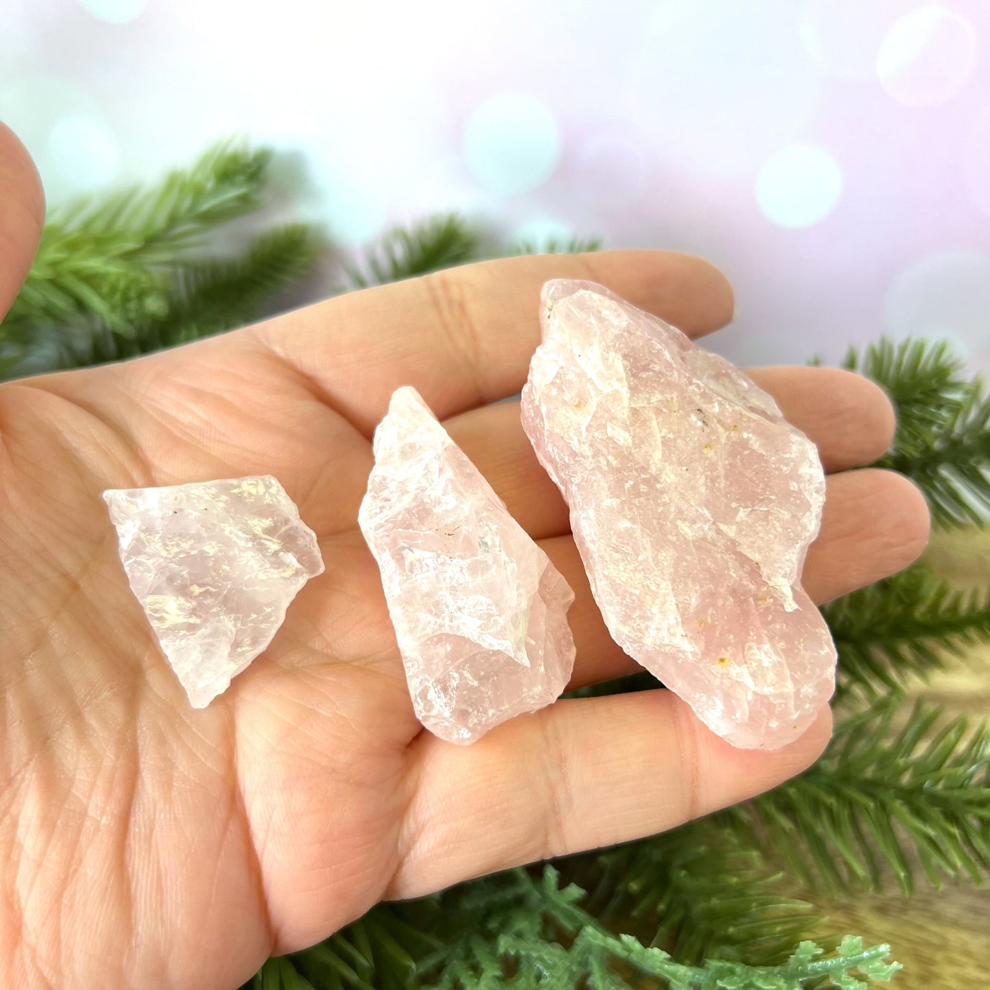 Rose Quartz Raw Stone - Multiple Sizes - You get 1
