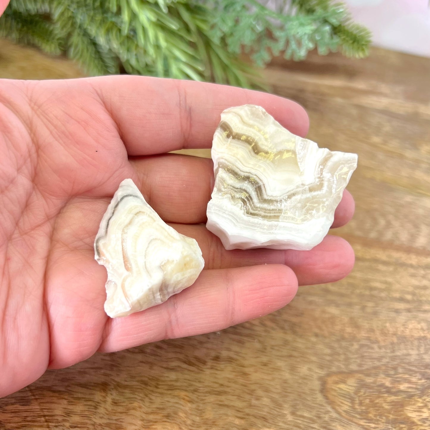 Zebra Calcite Raw Stone - Multiple Sizes - You get 1