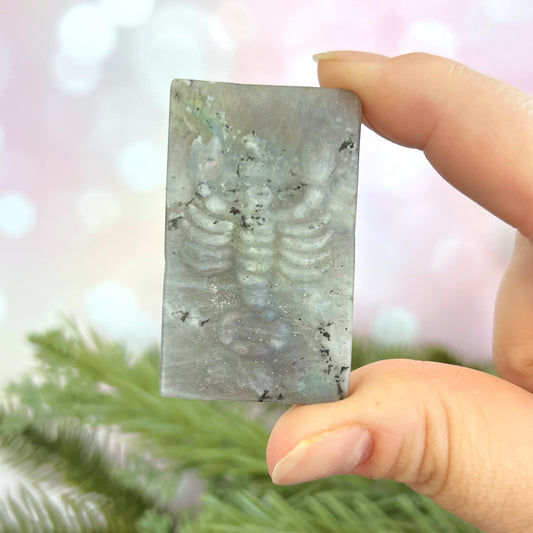 Labradorite Scorpio Carved Cabochon