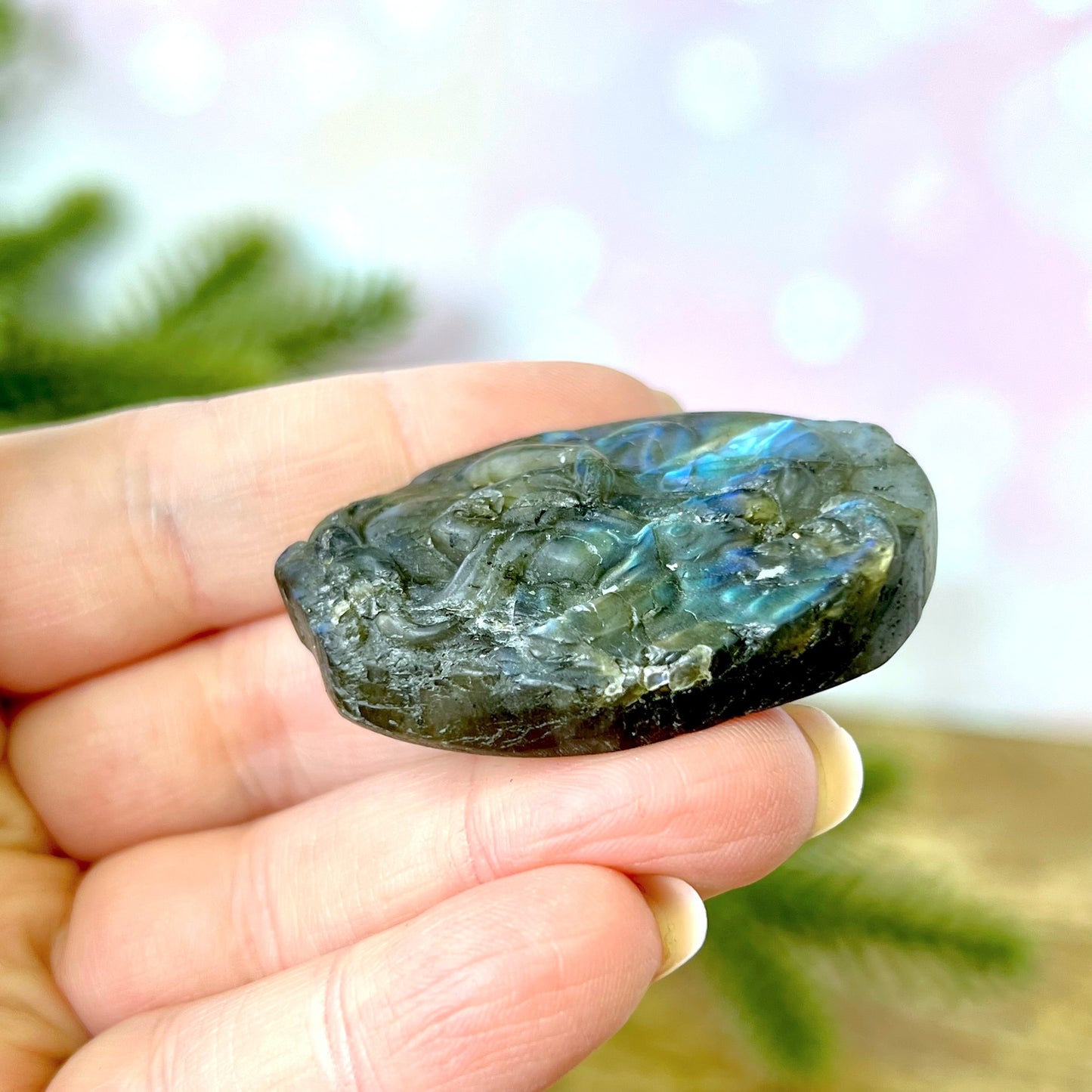 Labradorite Angel Carved Crystal Cabochon