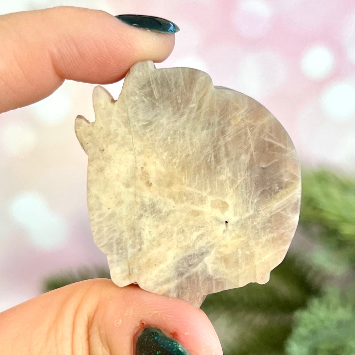 Kitsune Nine Tailed Fox Crystal Carved Cabochon
