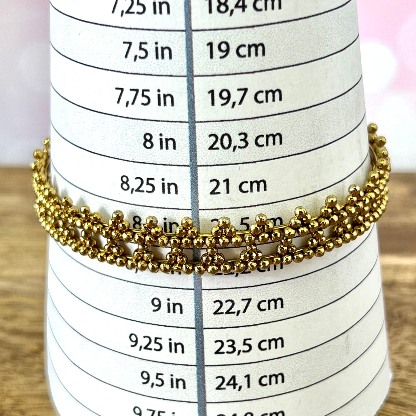 Vintage Textured Gold Tone Bracelet Stack of 15 Bangles