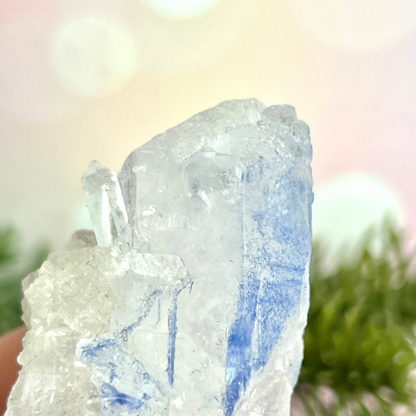 Dumortierite Quartz Crystal Mineral Specimen