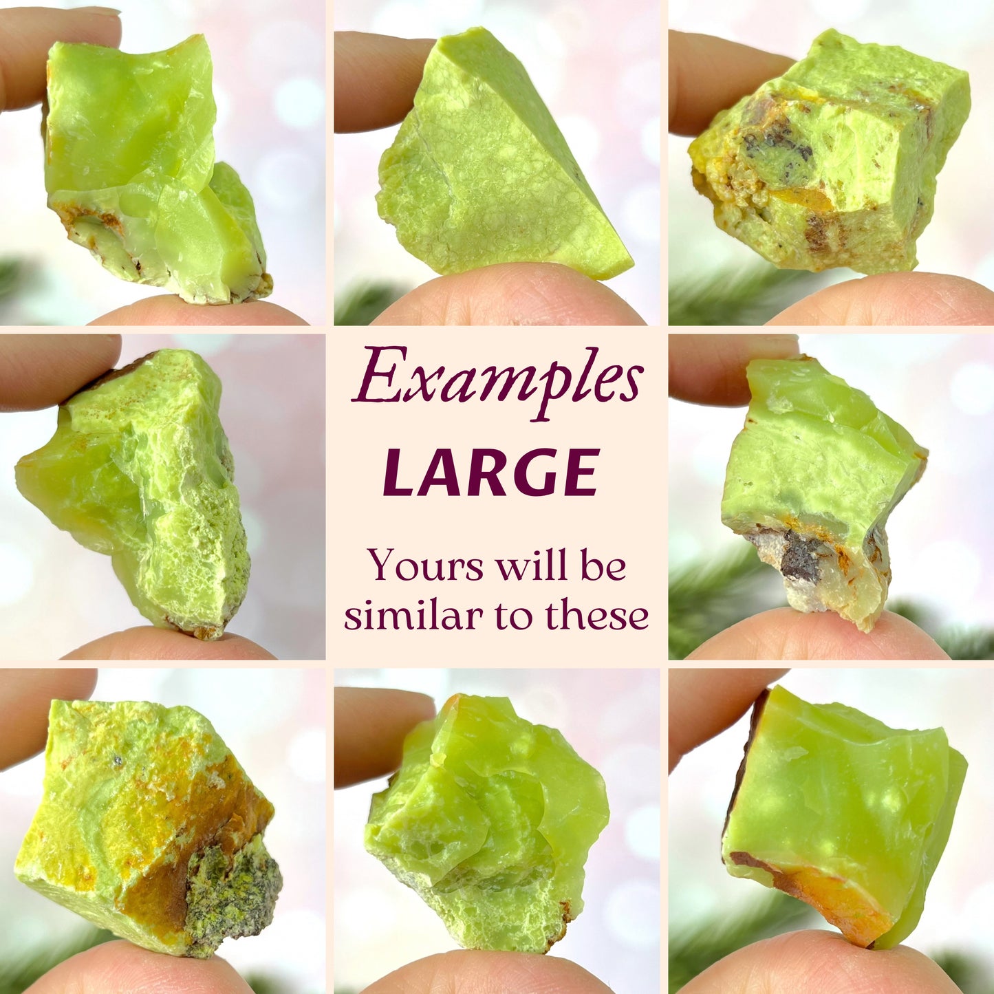 Green Opal Raw Stone - Multiple Sizes - You get 1