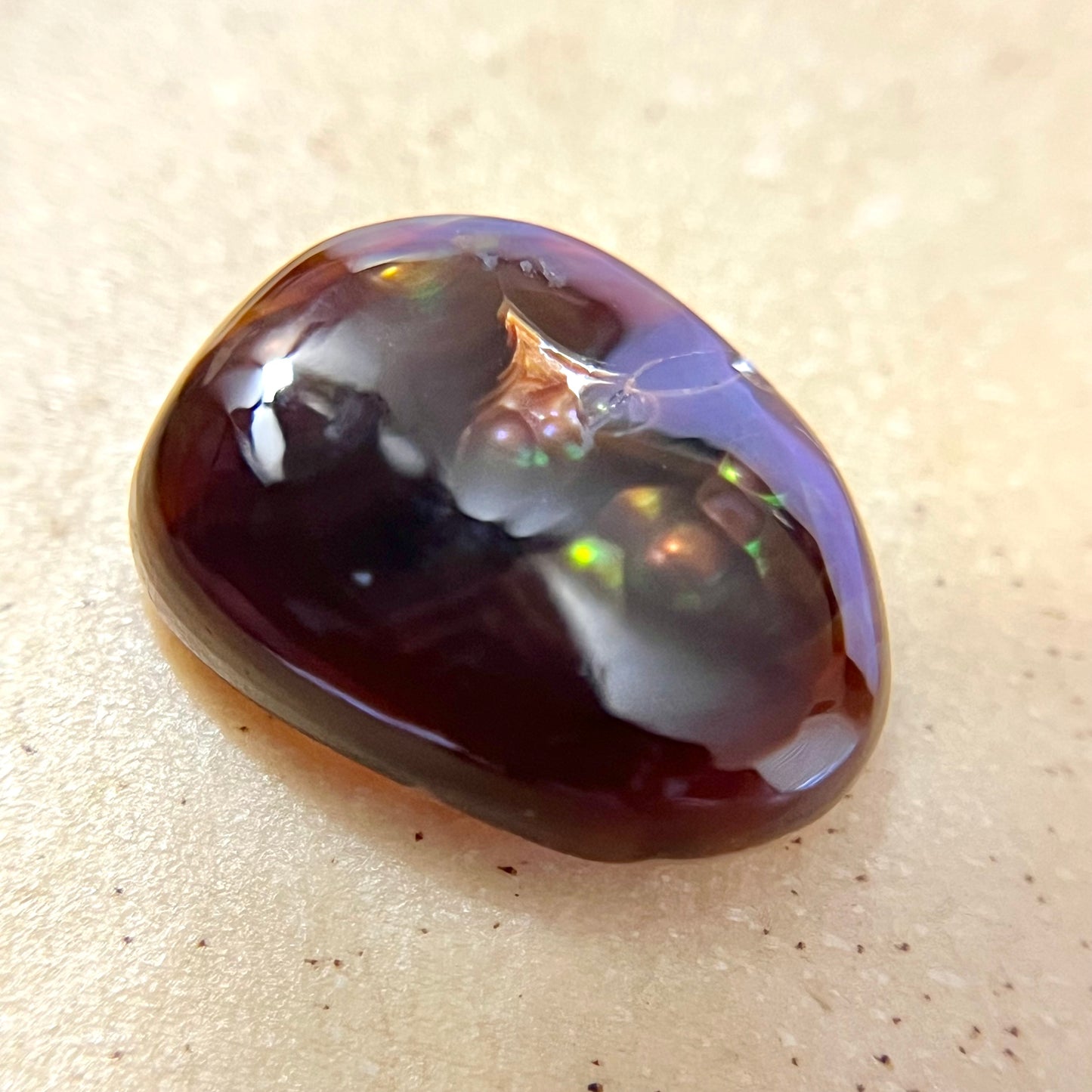 Fire Agate Crystal Cabochon