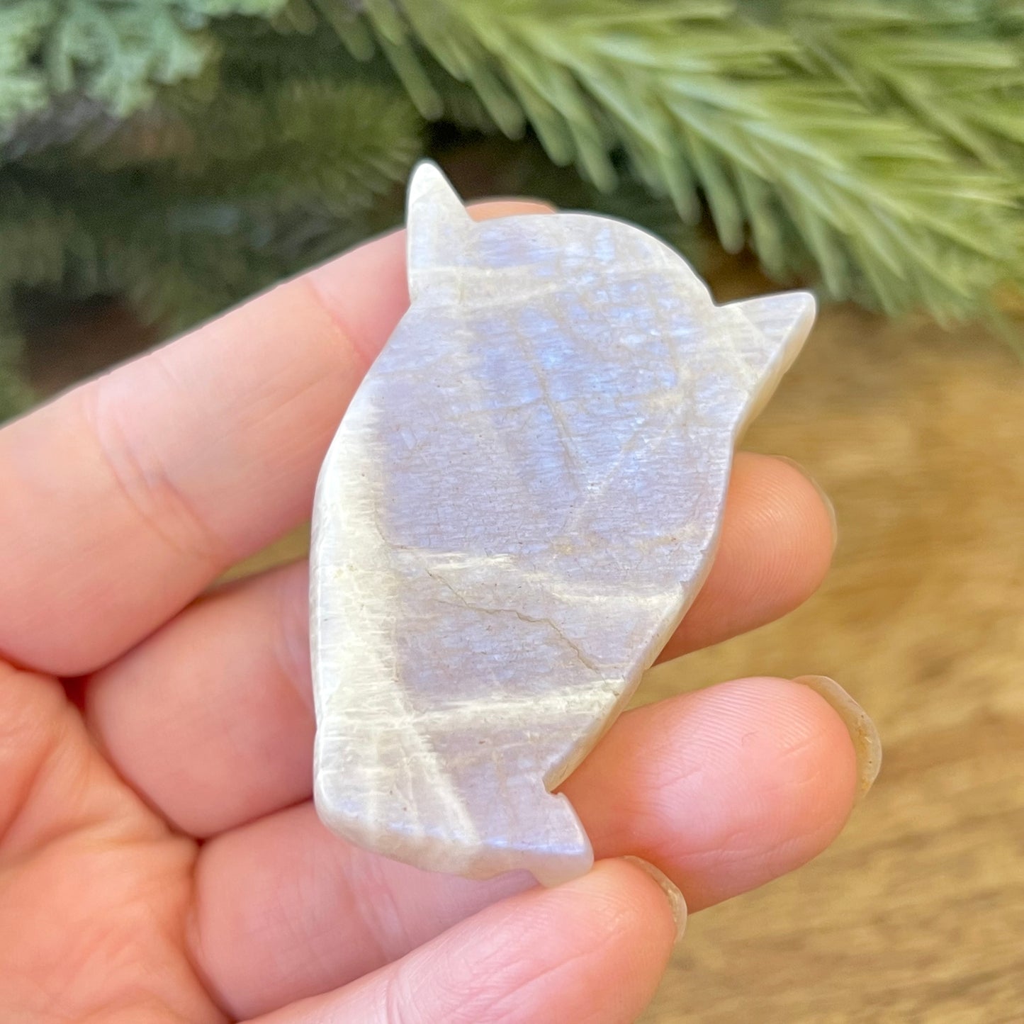 Angel Belomorite Sunstone in Moonstone Carved Cabochon