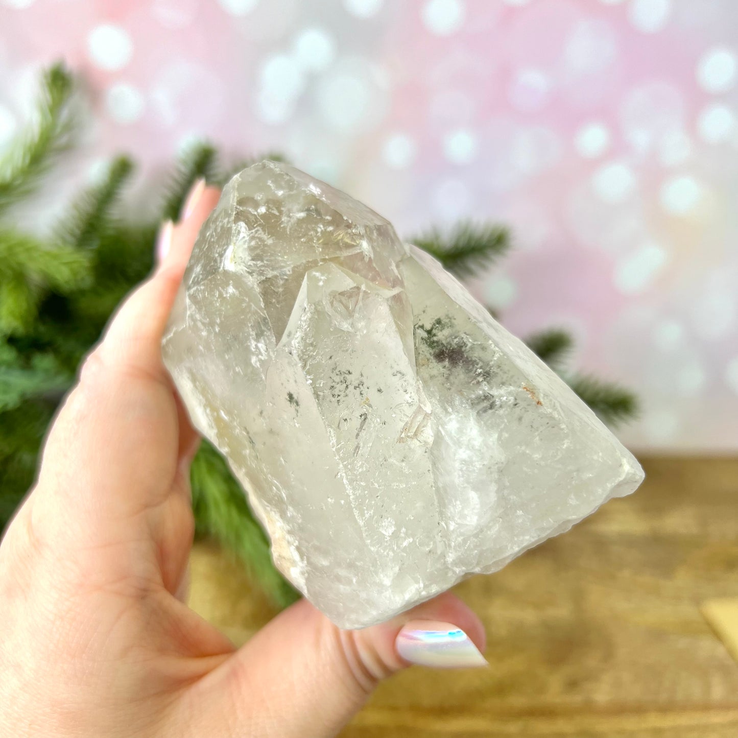 Clear Quartz Raw Point Cluster