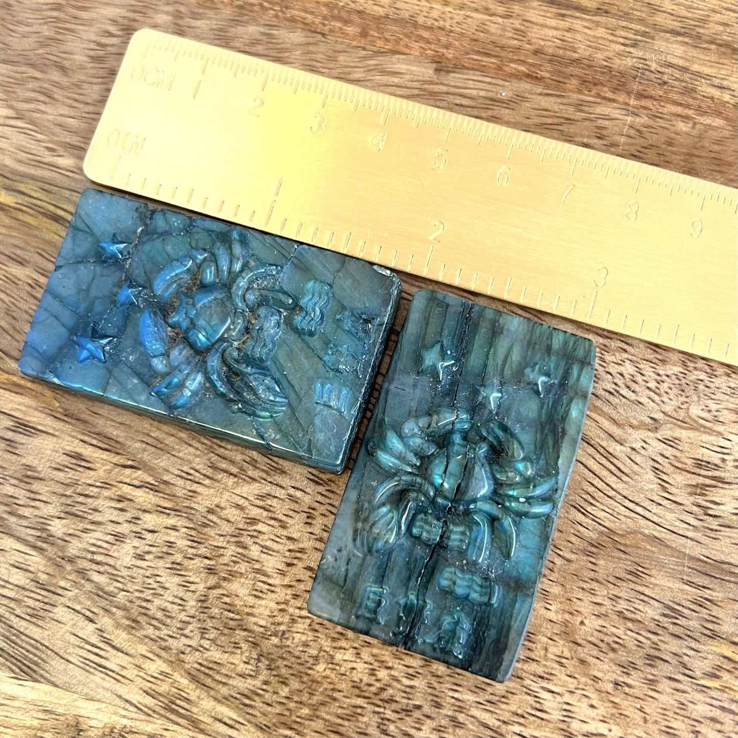 Labradorite Aquarius Carved Cabochon
