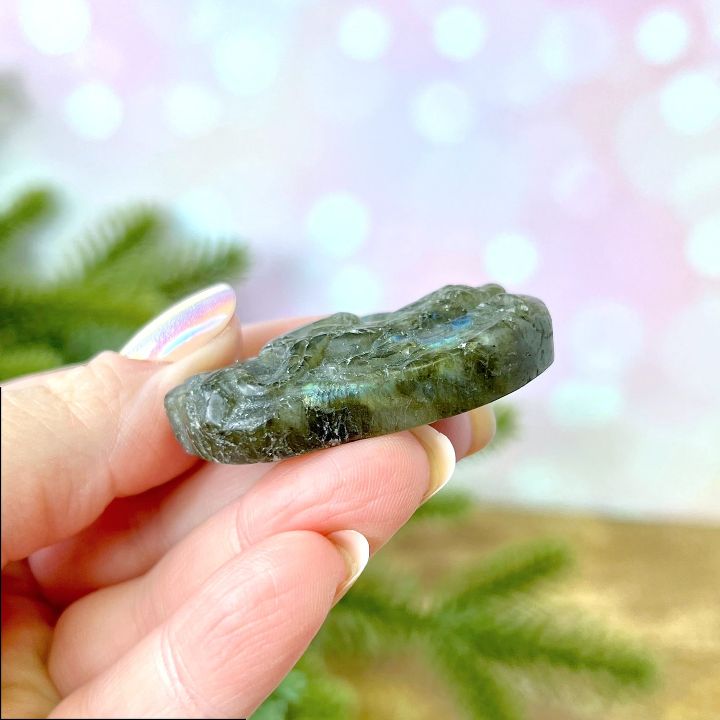 Labradorite Angel Carved Crystal Cabochon