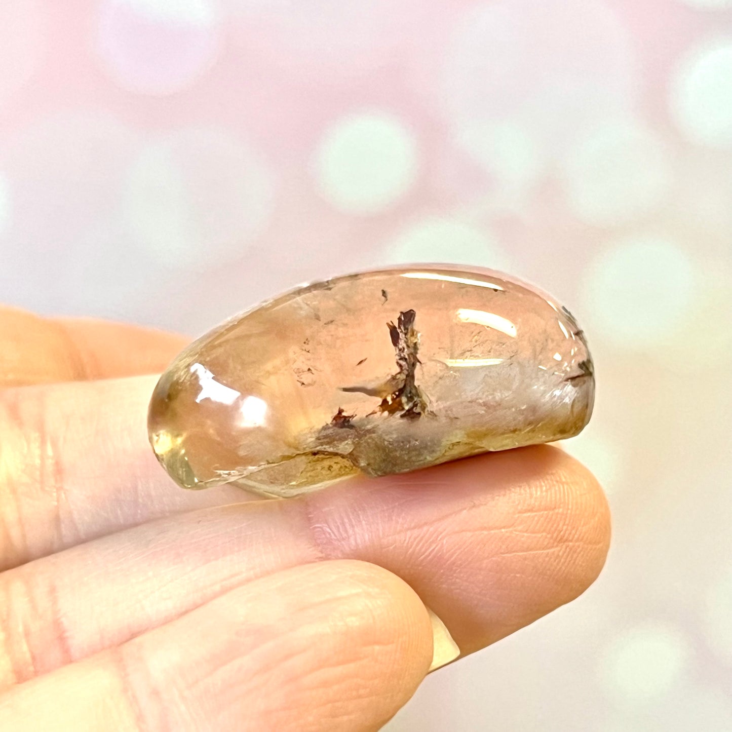 Garden Quartz Lodolite Crystal Lens