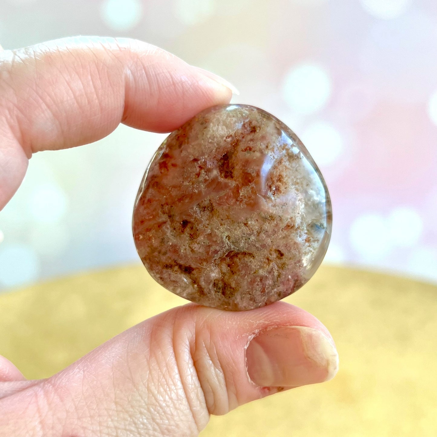 Garden Quartz Lodolite Crystal Lens