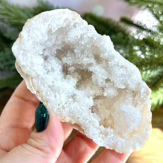 Sugar Geode Quartz Crystal Specimen