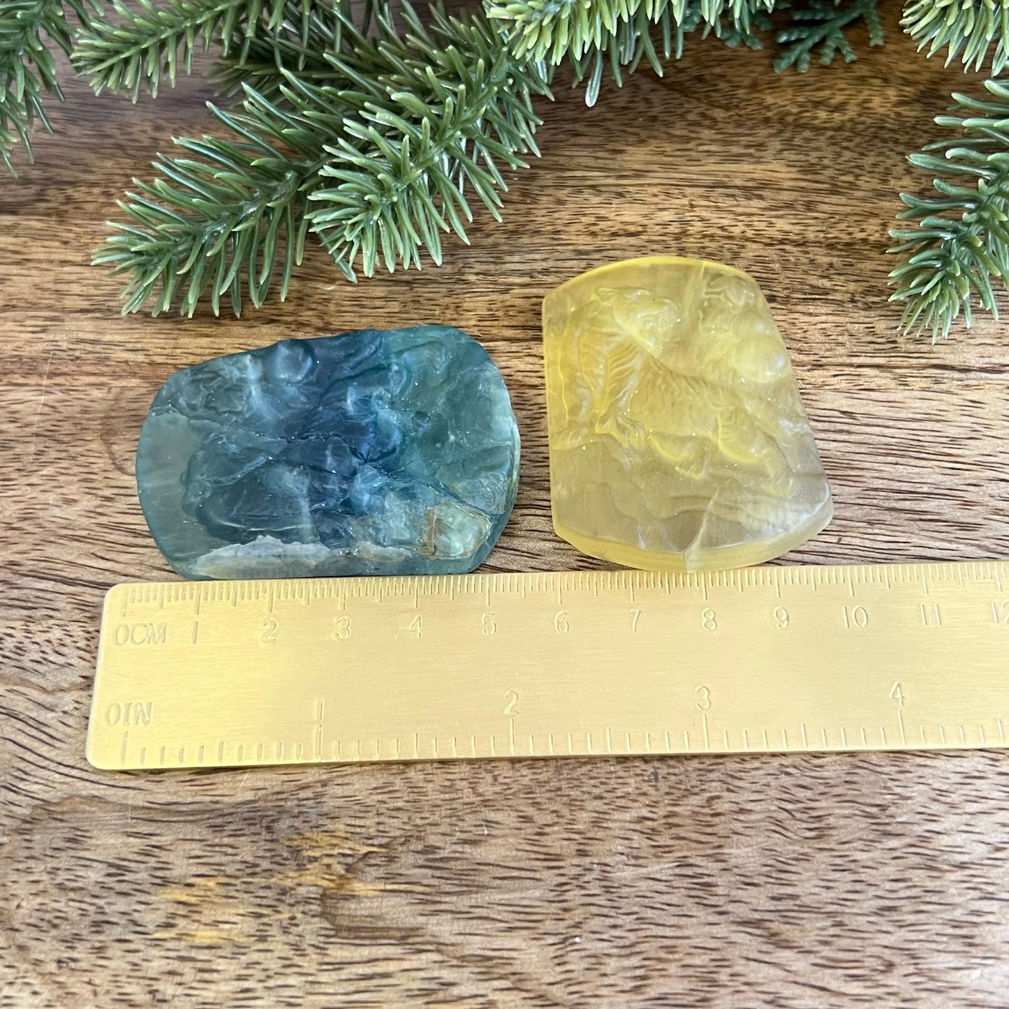 Yellow Fluorite Tiger Carved Crystal Cabochon