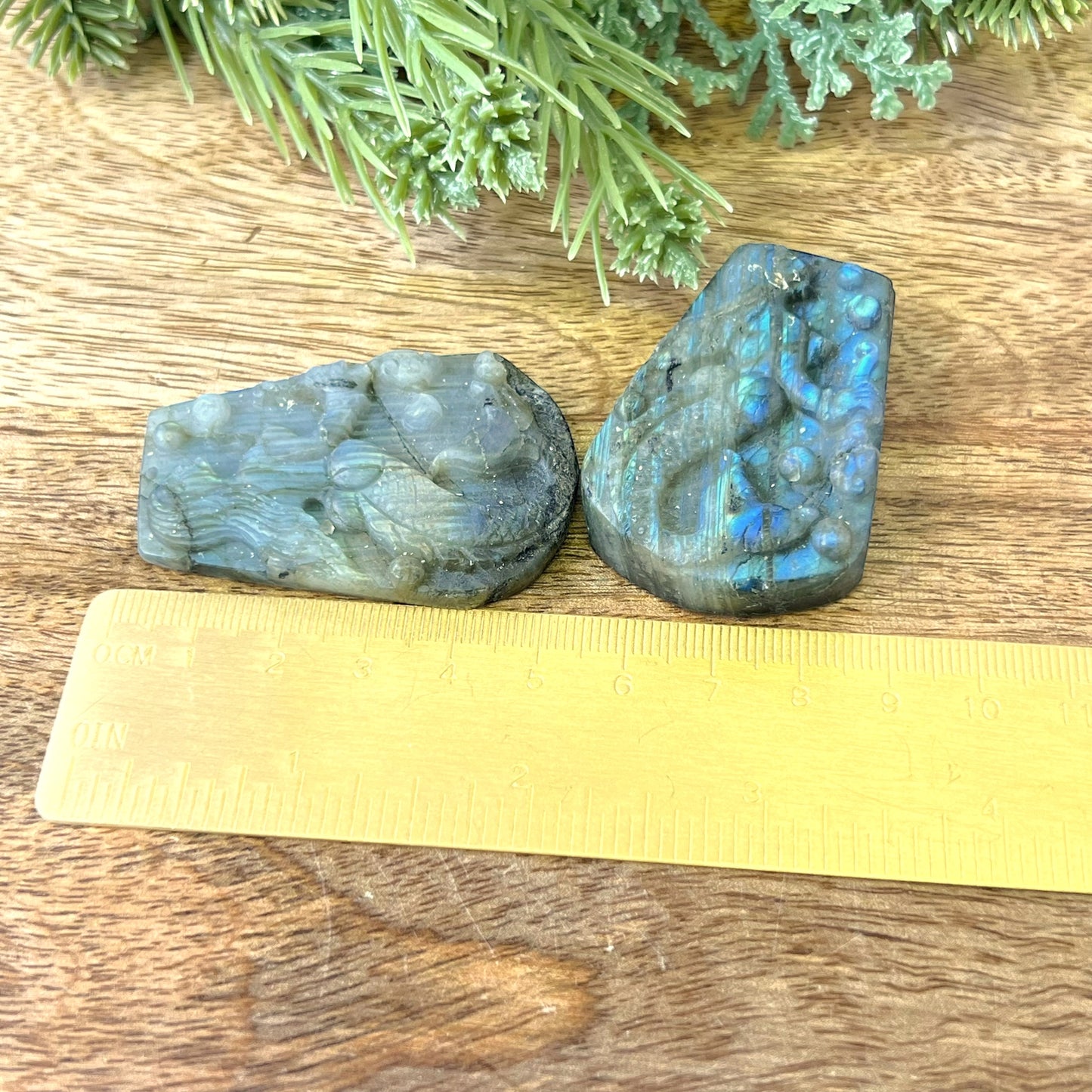 Labradorite Mermaid Carved Cabochon