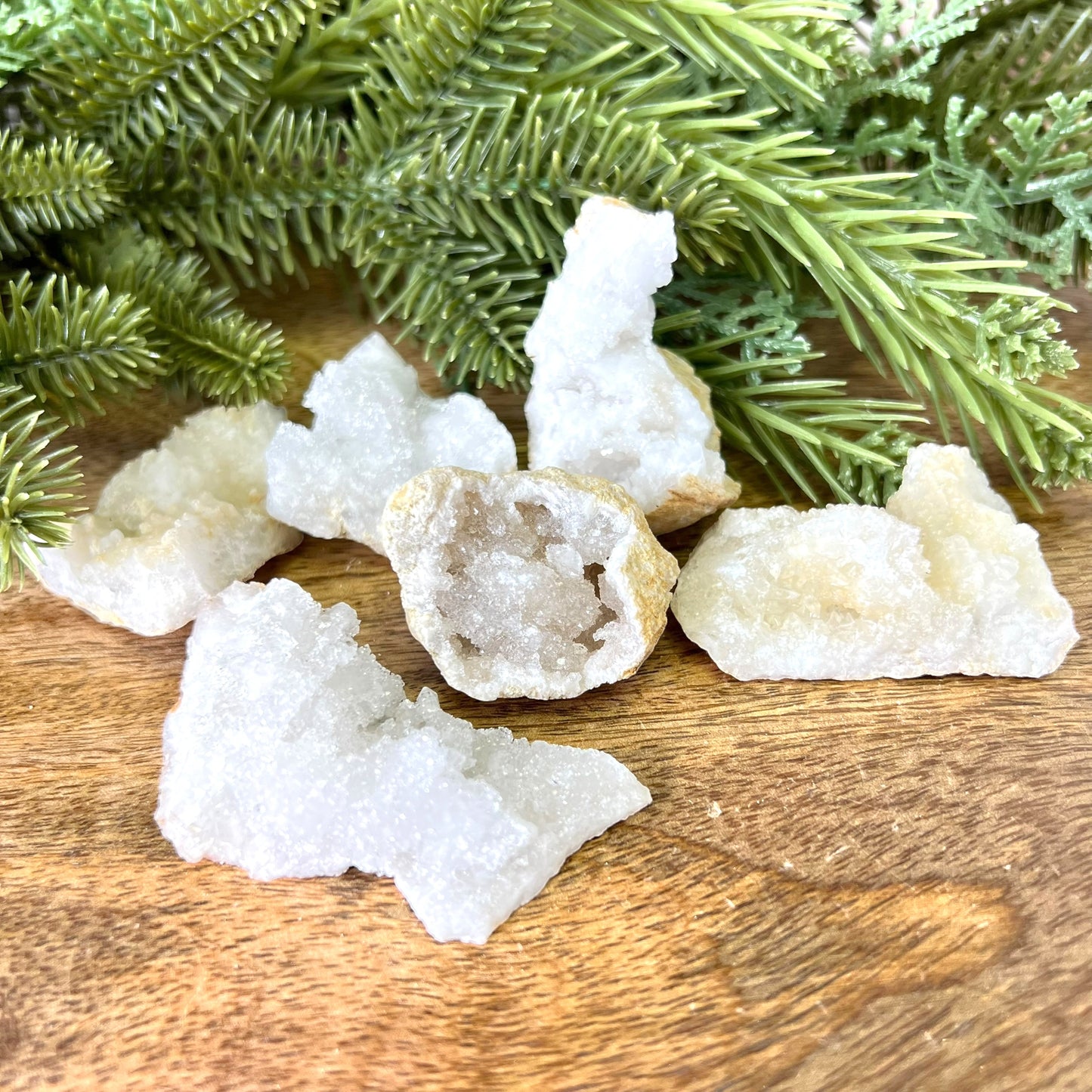 Sugar Geode Raw Stone Piece - Multiple Sizes - You get 1