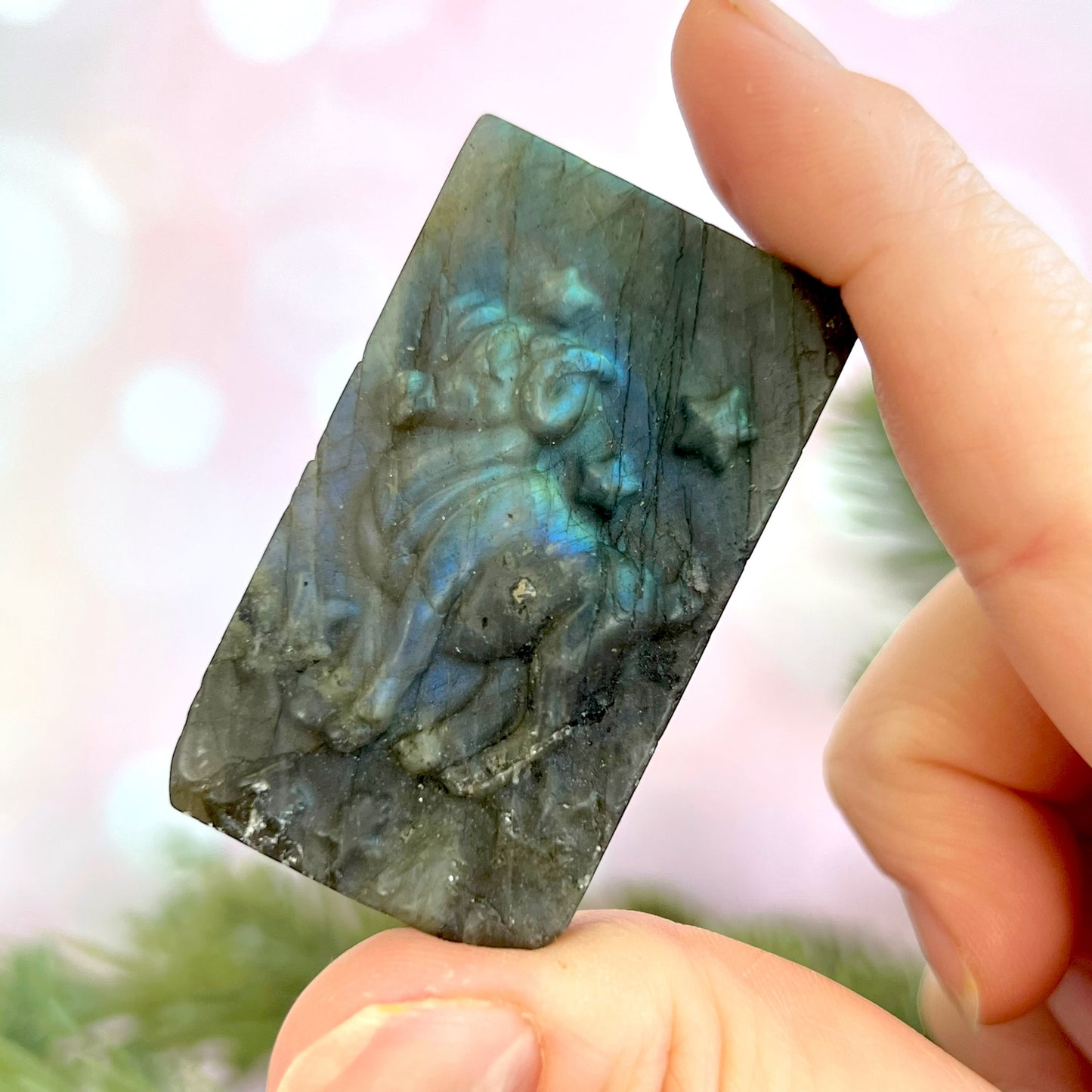 Labradorite Aries Carved Cabochon