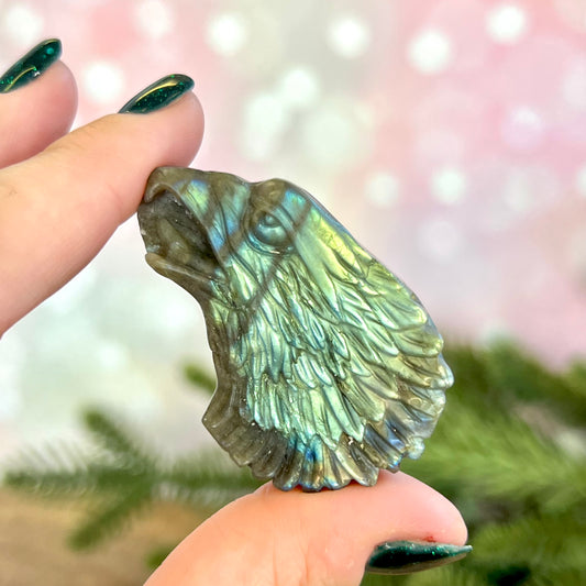 Eagle Labradorite Crystal Carved Cabochon