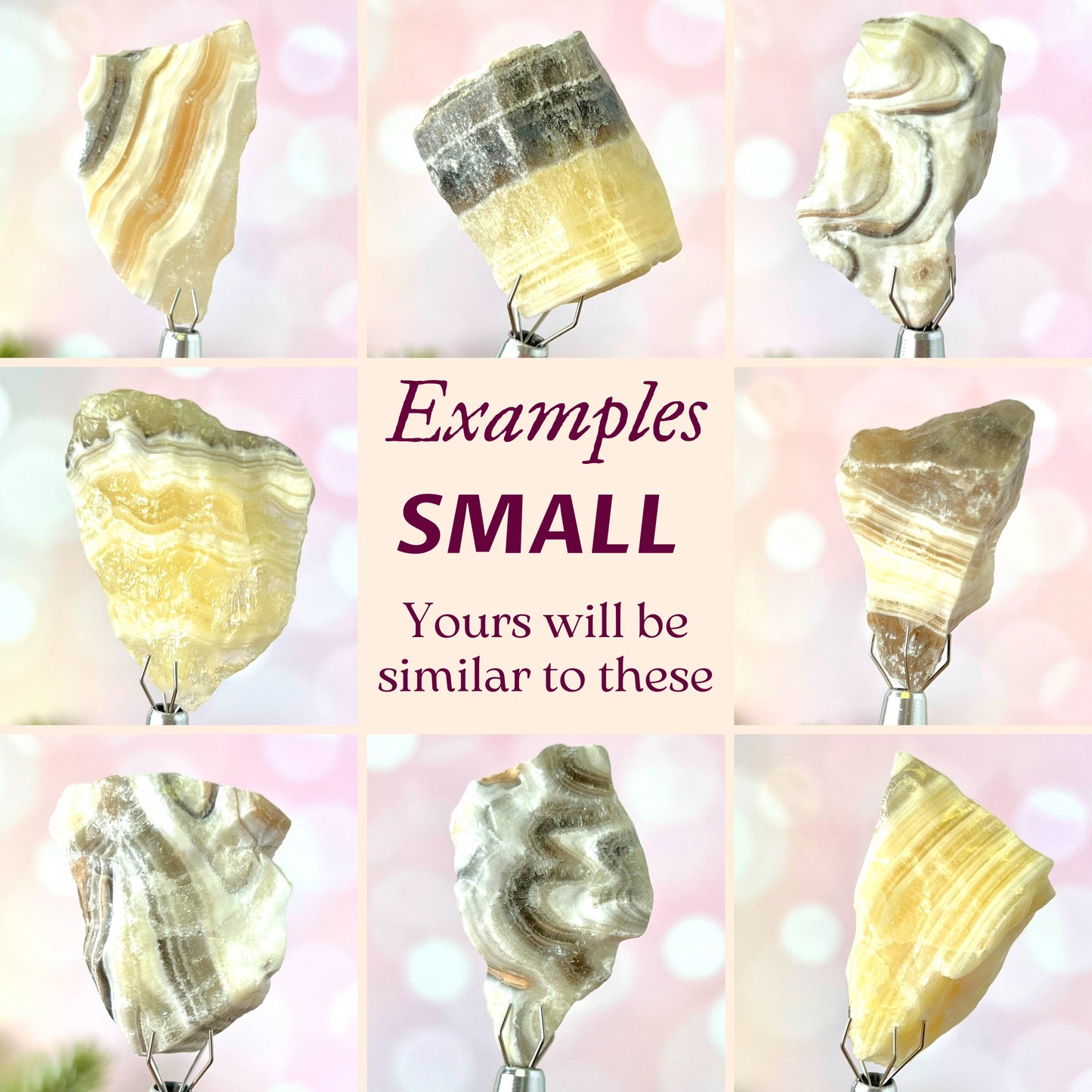 Zebra Calcite Raw Stone - Multiple Sizes - You get 1