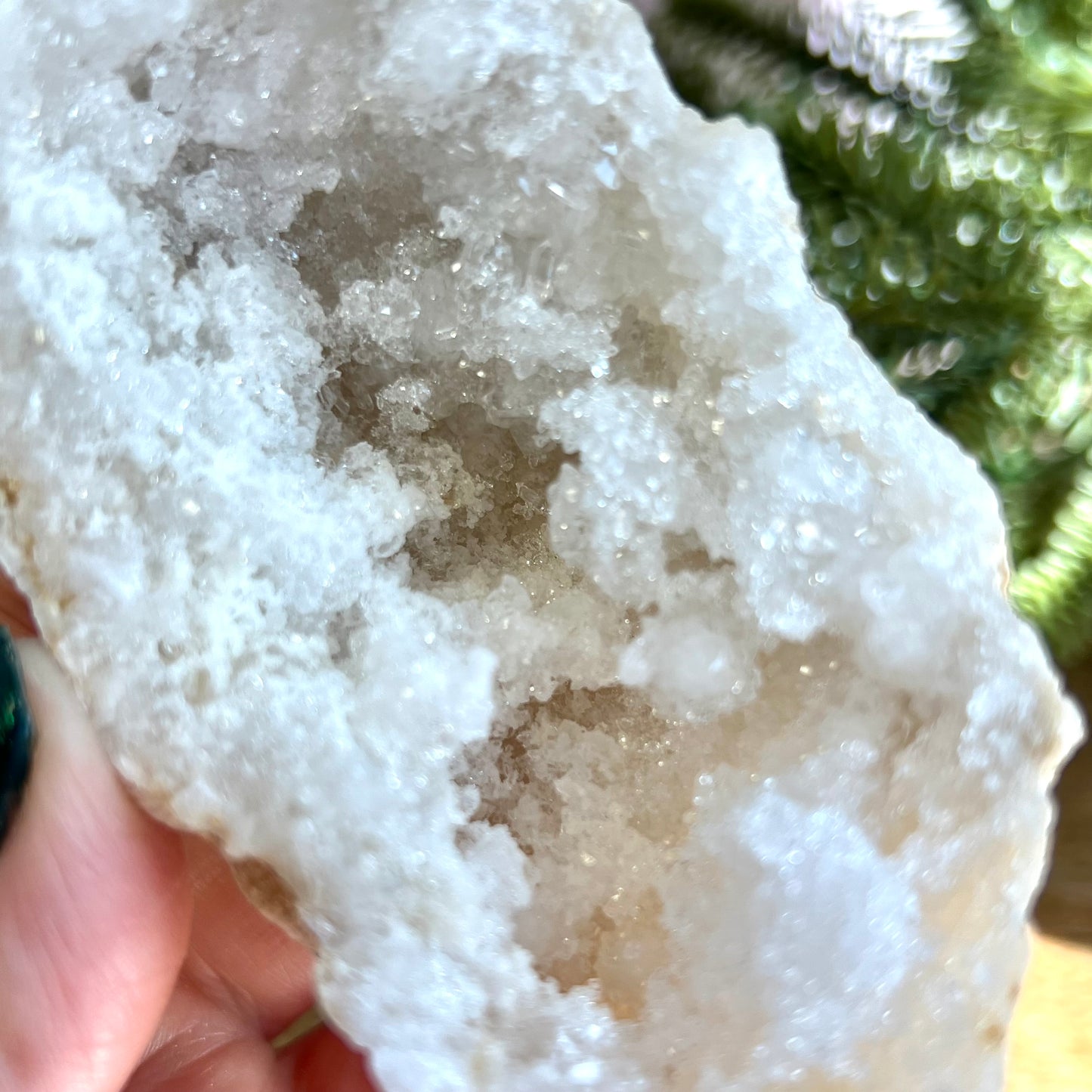 Sugar Geode Quartz Crystal Specimen