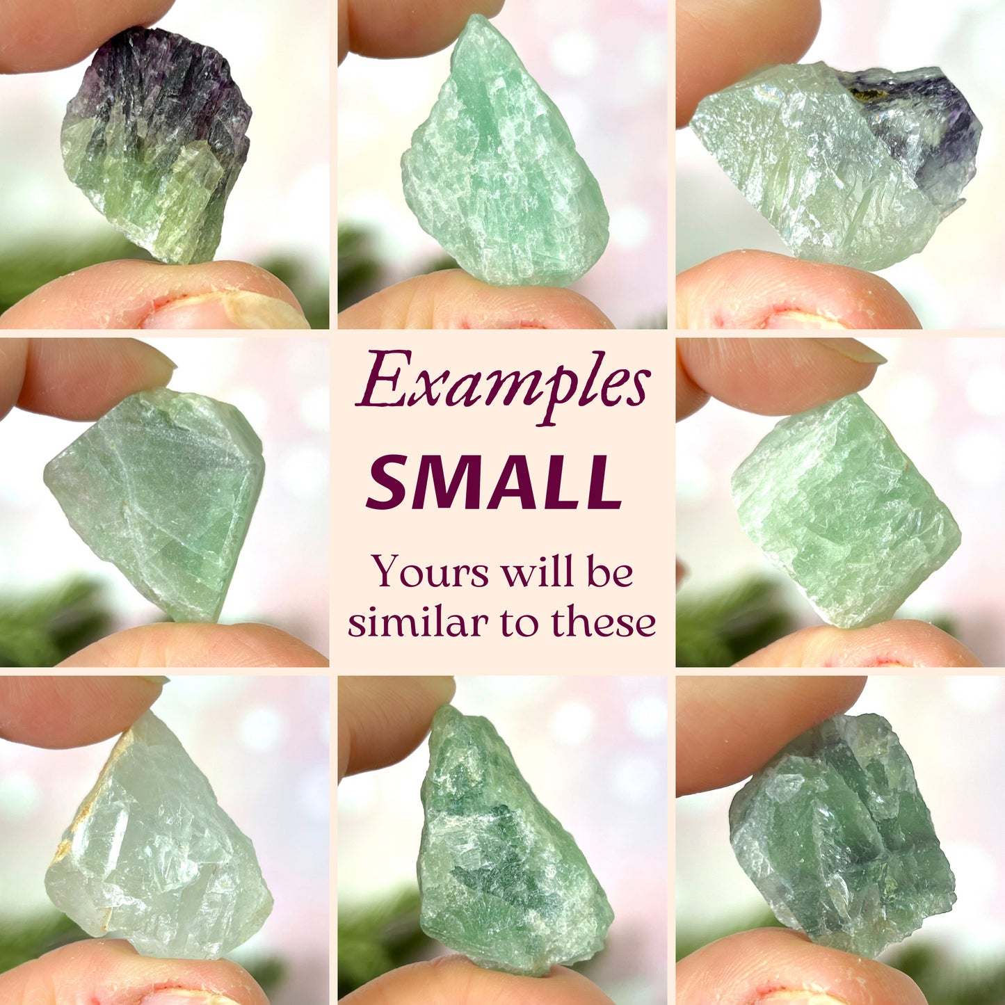 Fluorite Raw Stone - Multiple Sizes - You get 1