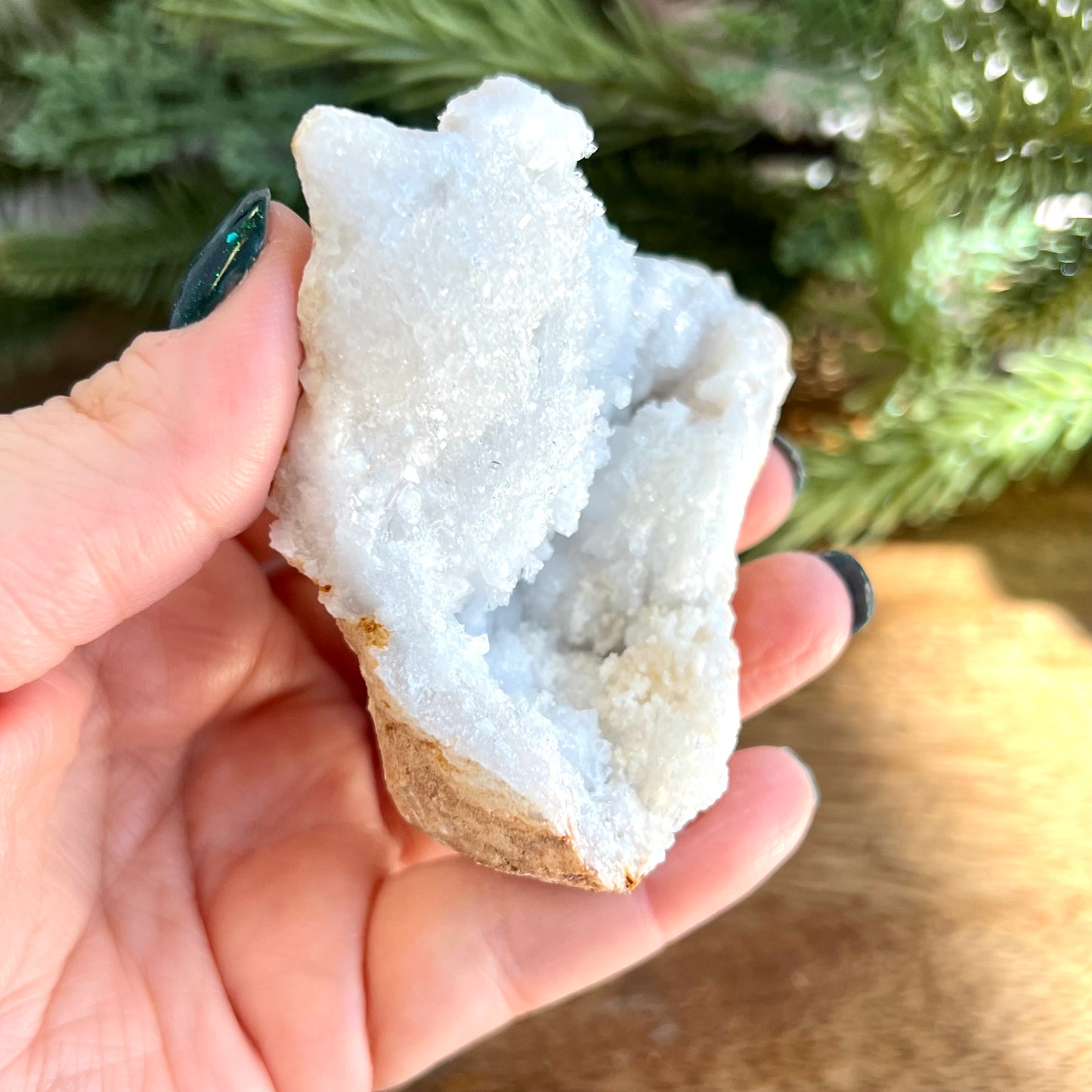 Sugar Geode Quartz Crystal Specimen