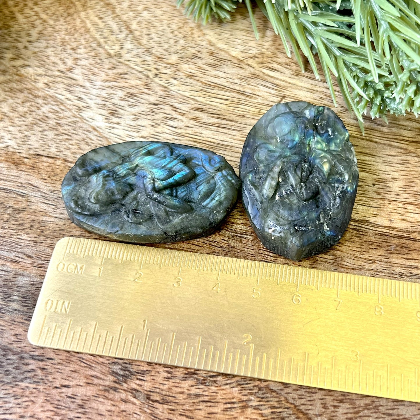 Labradorite Angel Carved Crystal Cabochon