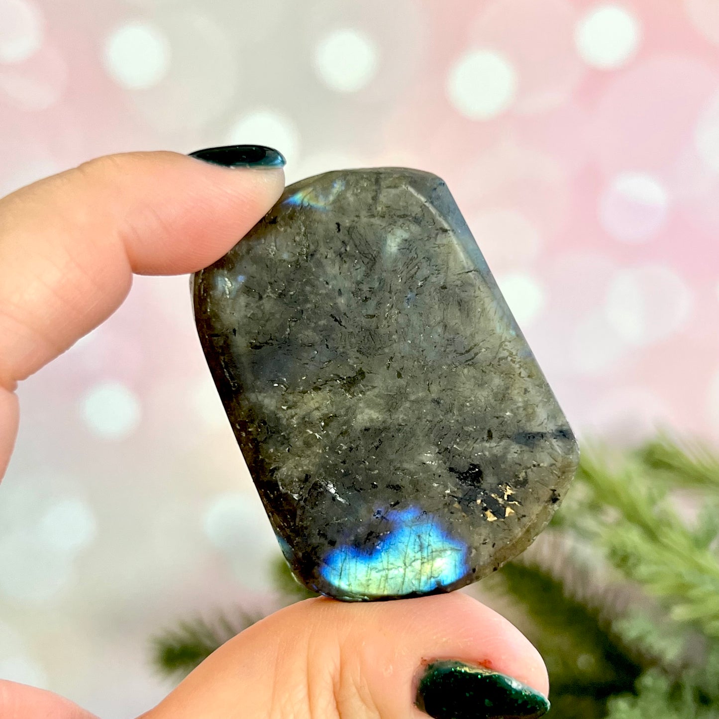 Labradorite Tiger Carved Crystal Cabochon