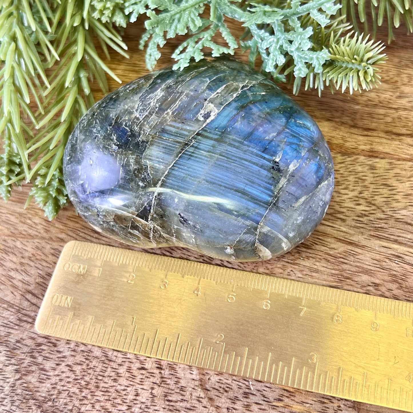 Labradorite Large Heart Carving