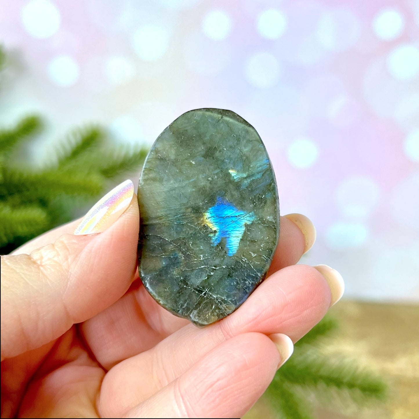 Labradorite Angel Carved Crystal Cabochon