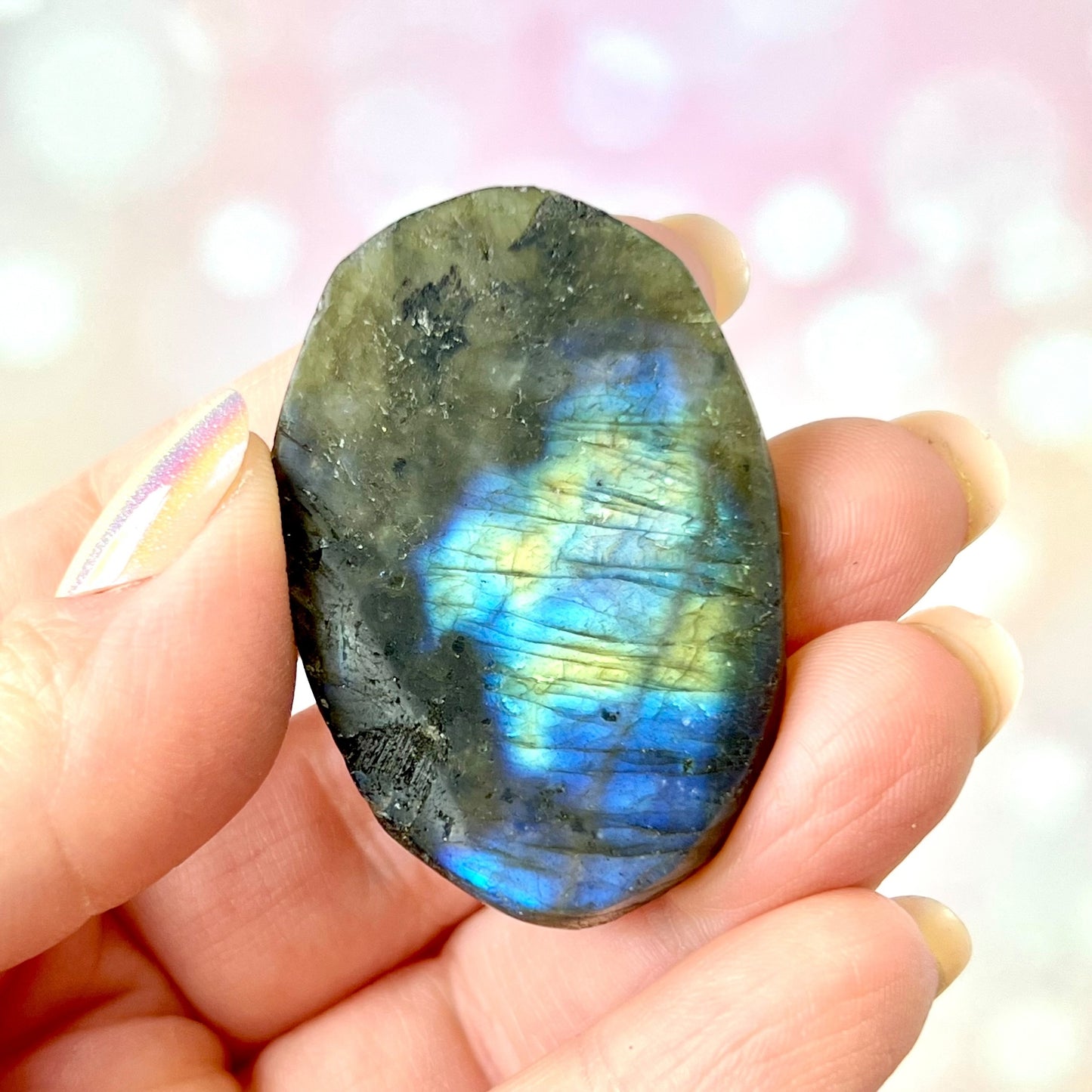 Labradorite Angel Carved Crystal Cabochon