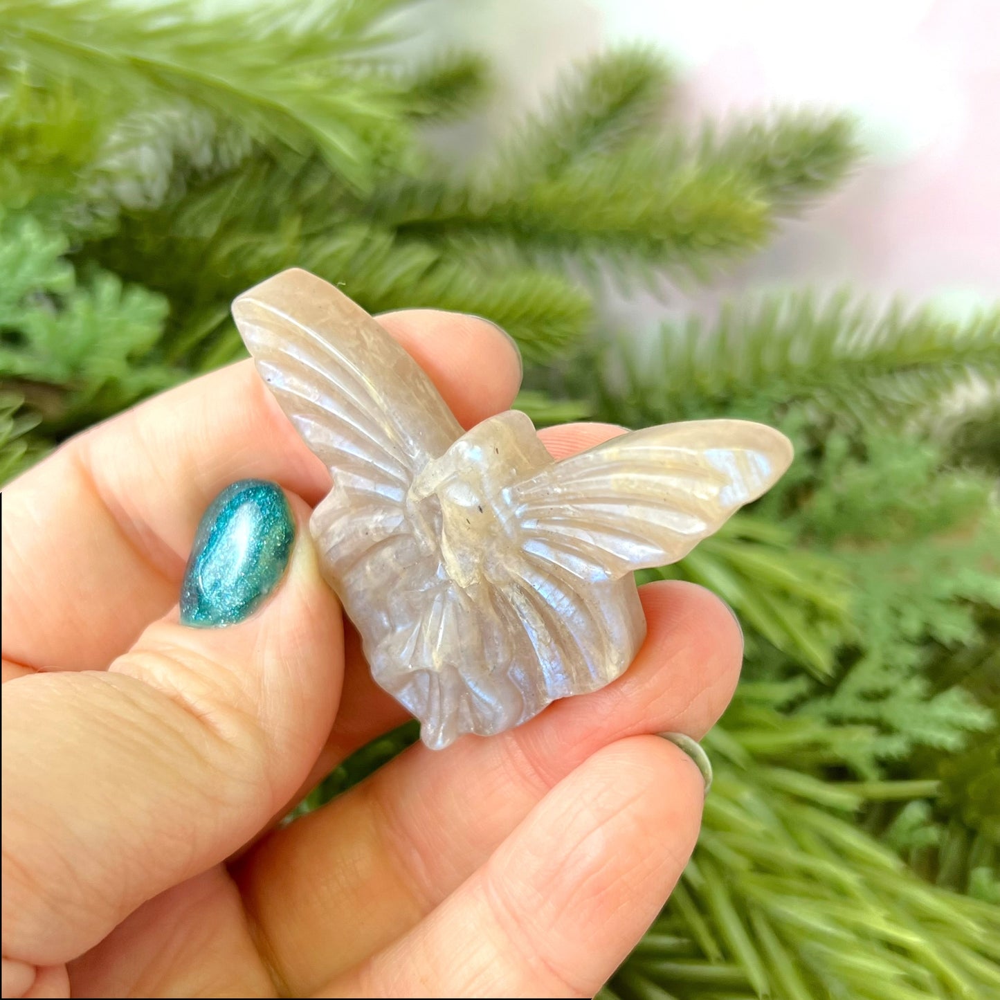 Belomorite Fairy Carved Crystal Cabochon