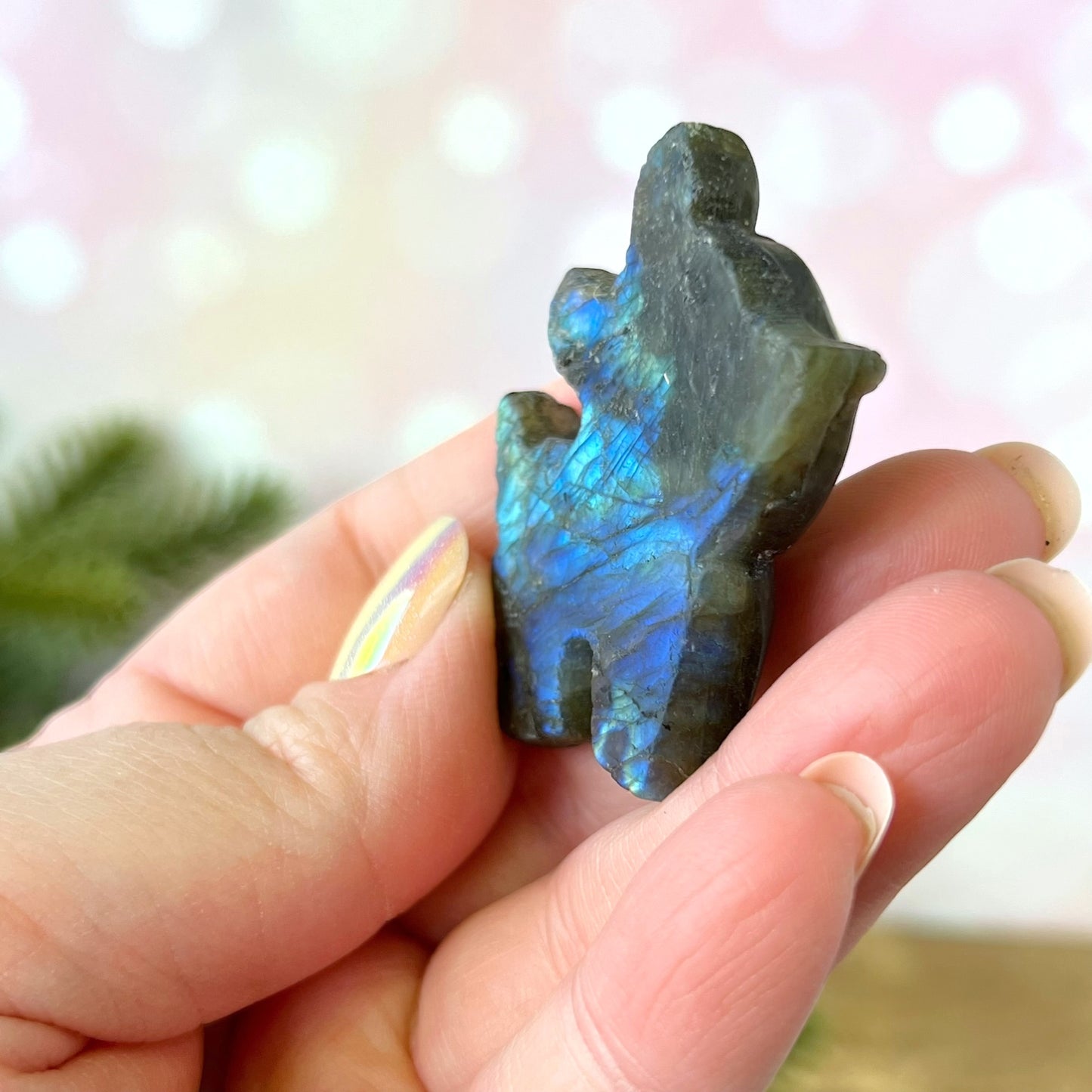 Labradorite Deer Carved Cabochon