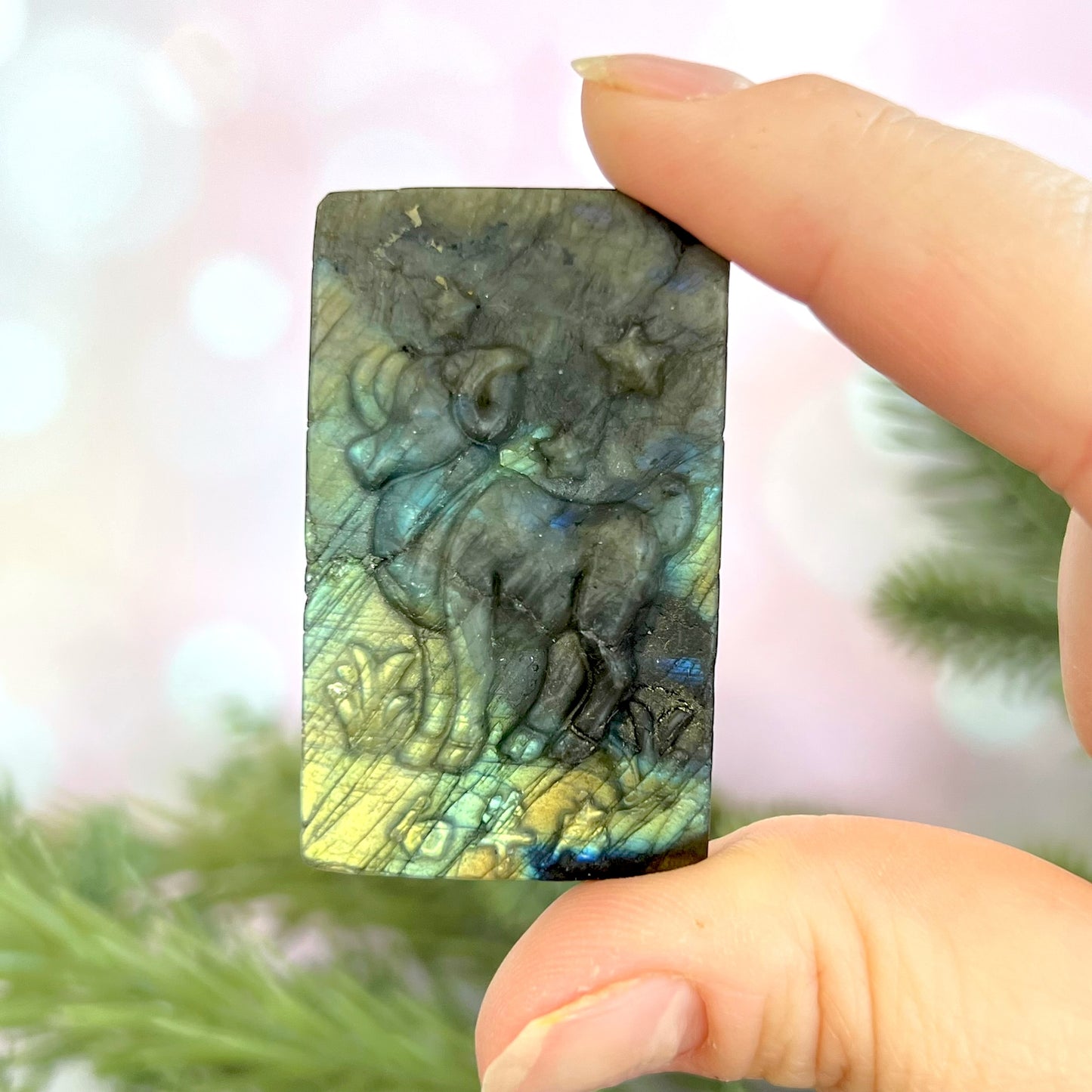 Labradorite Aries Carved Cabochon