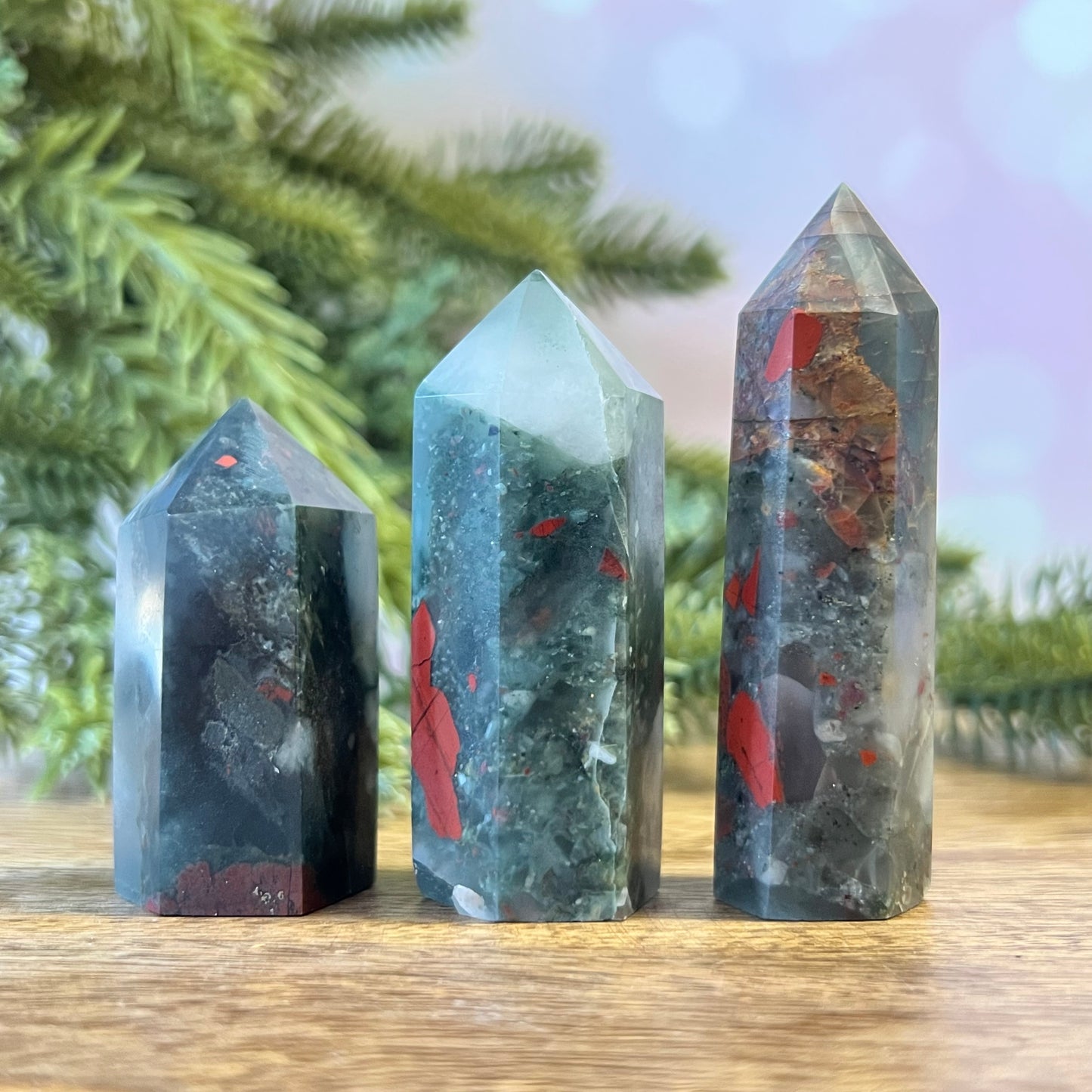 African Bloodstone Crystal Tower - Multiple Sizes