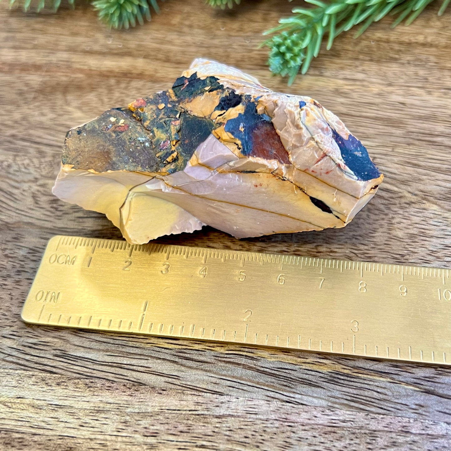 Mookaite Raw Crystal with Dendritic Inclusions