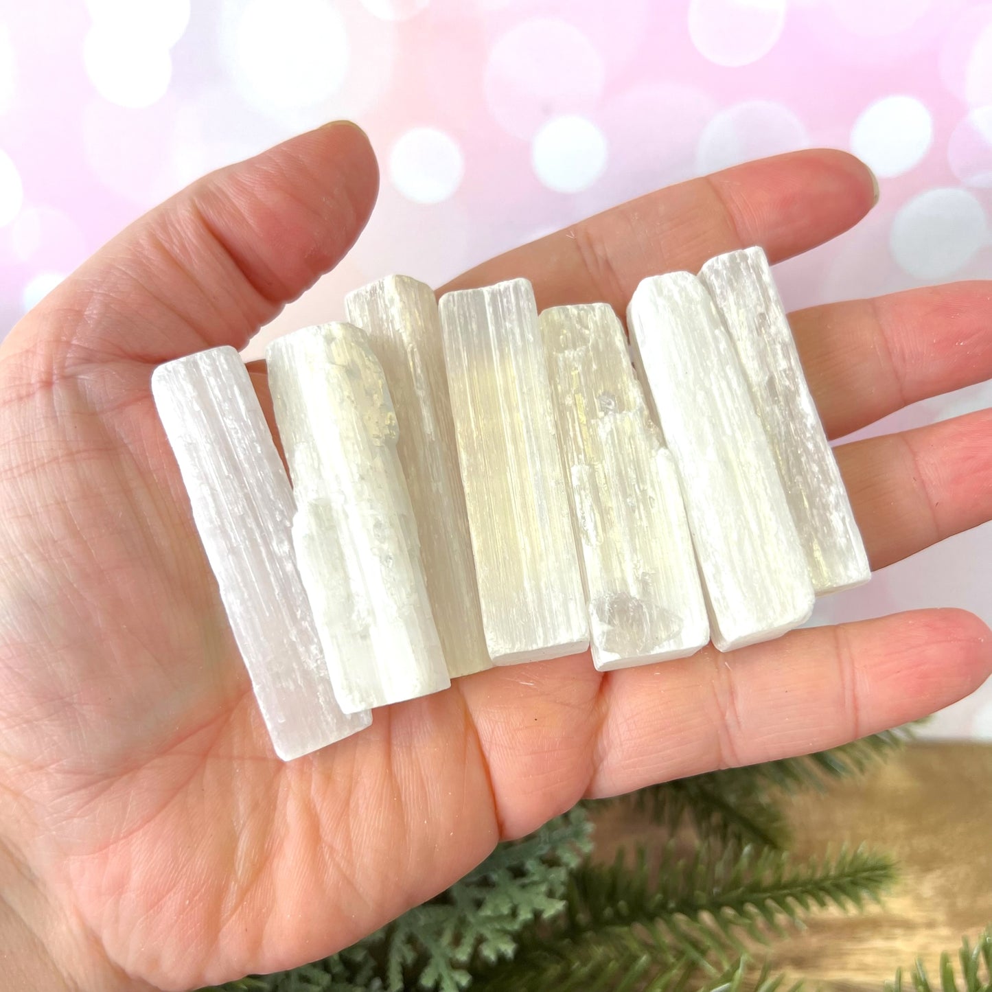 Satin Spar Selenite Crystal Stick