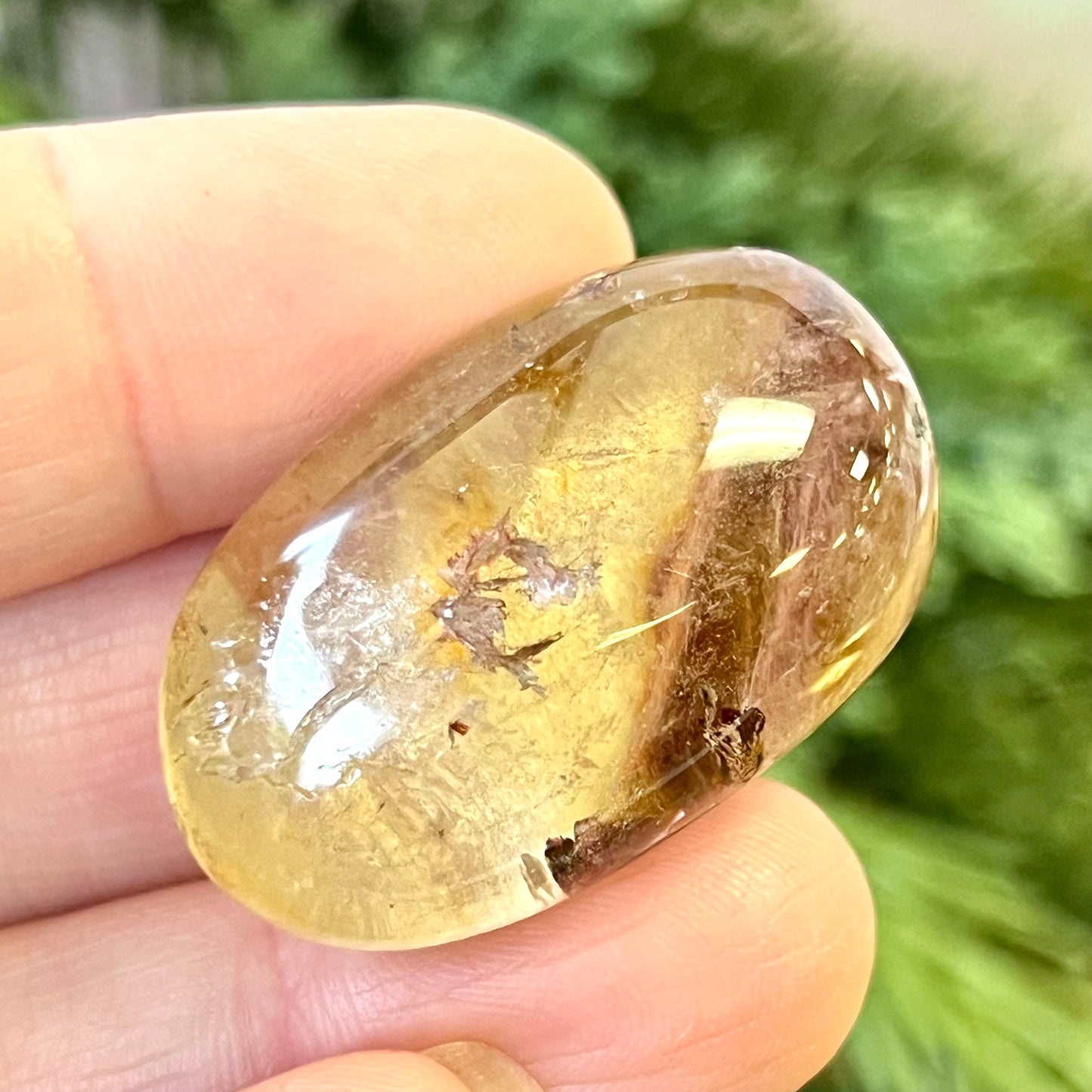 Garden Quartz Lodolite Crystal Lens