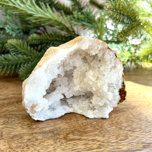 Sugar Geode Quartz Crystal Specimen