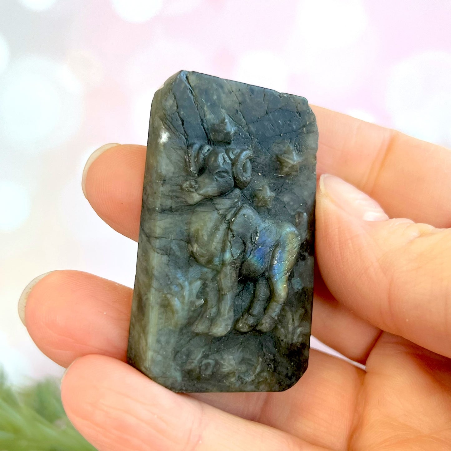 Labradorite Aries Carved Cabochon