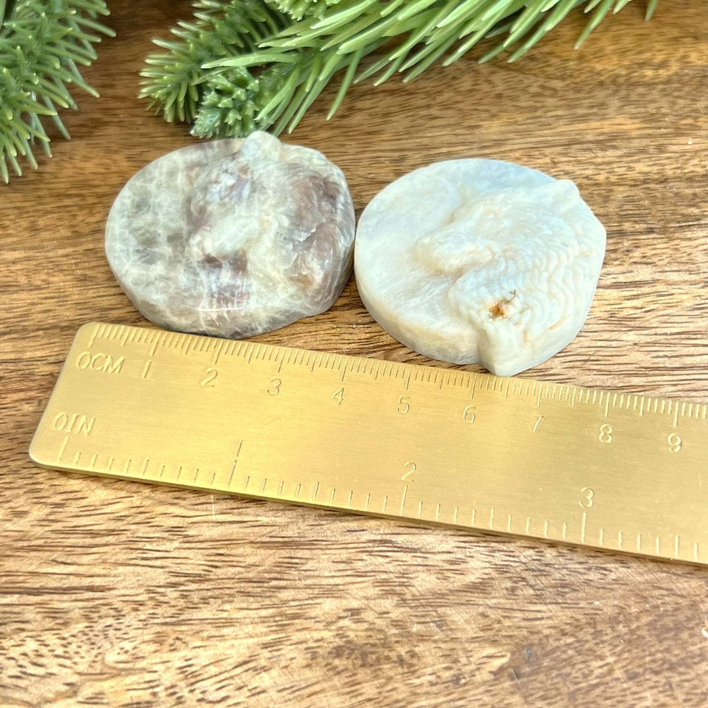 Belomorite Wolf Carved Crystal Cabochon