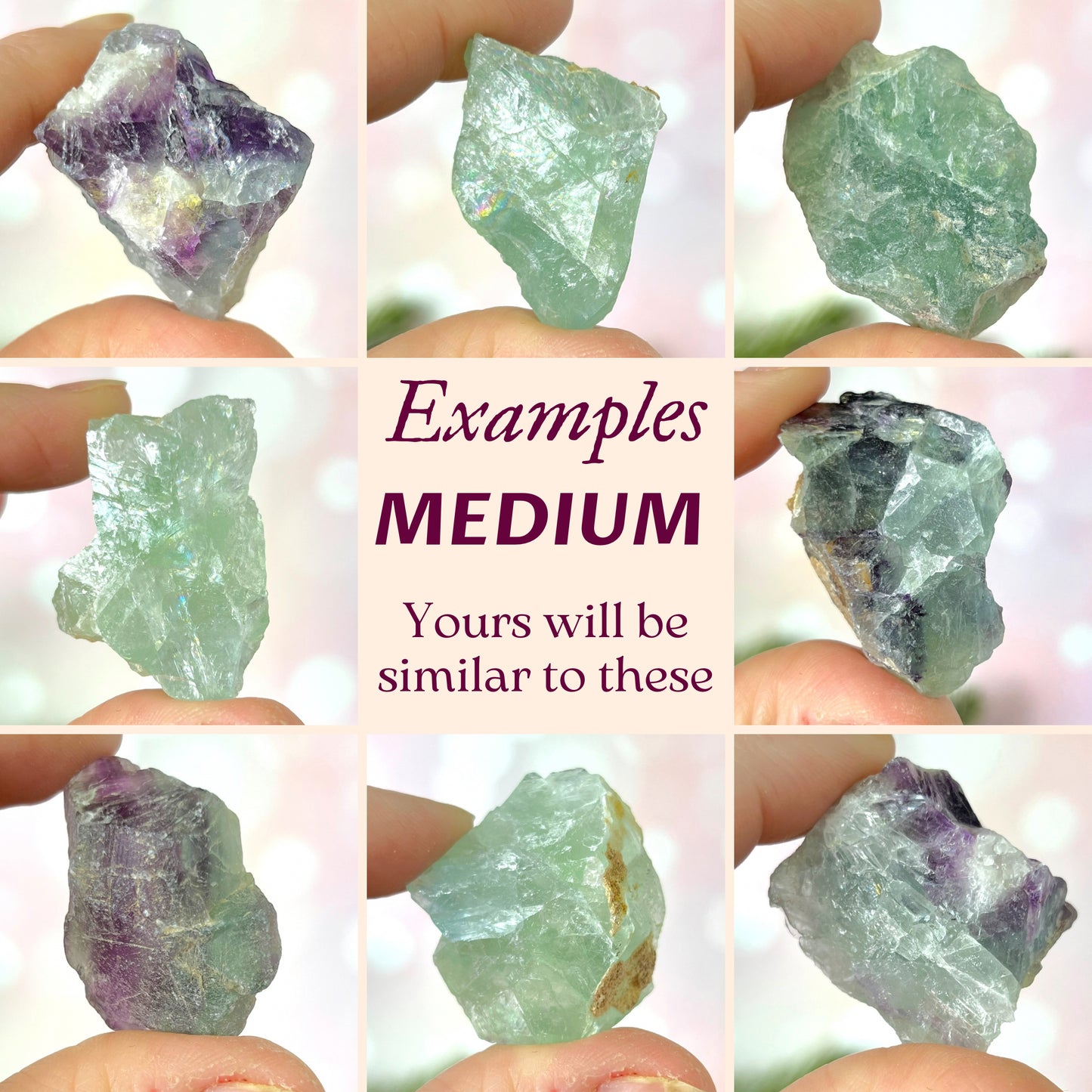 Fluorite Raw Stone - Multiple Sizes - You get 1