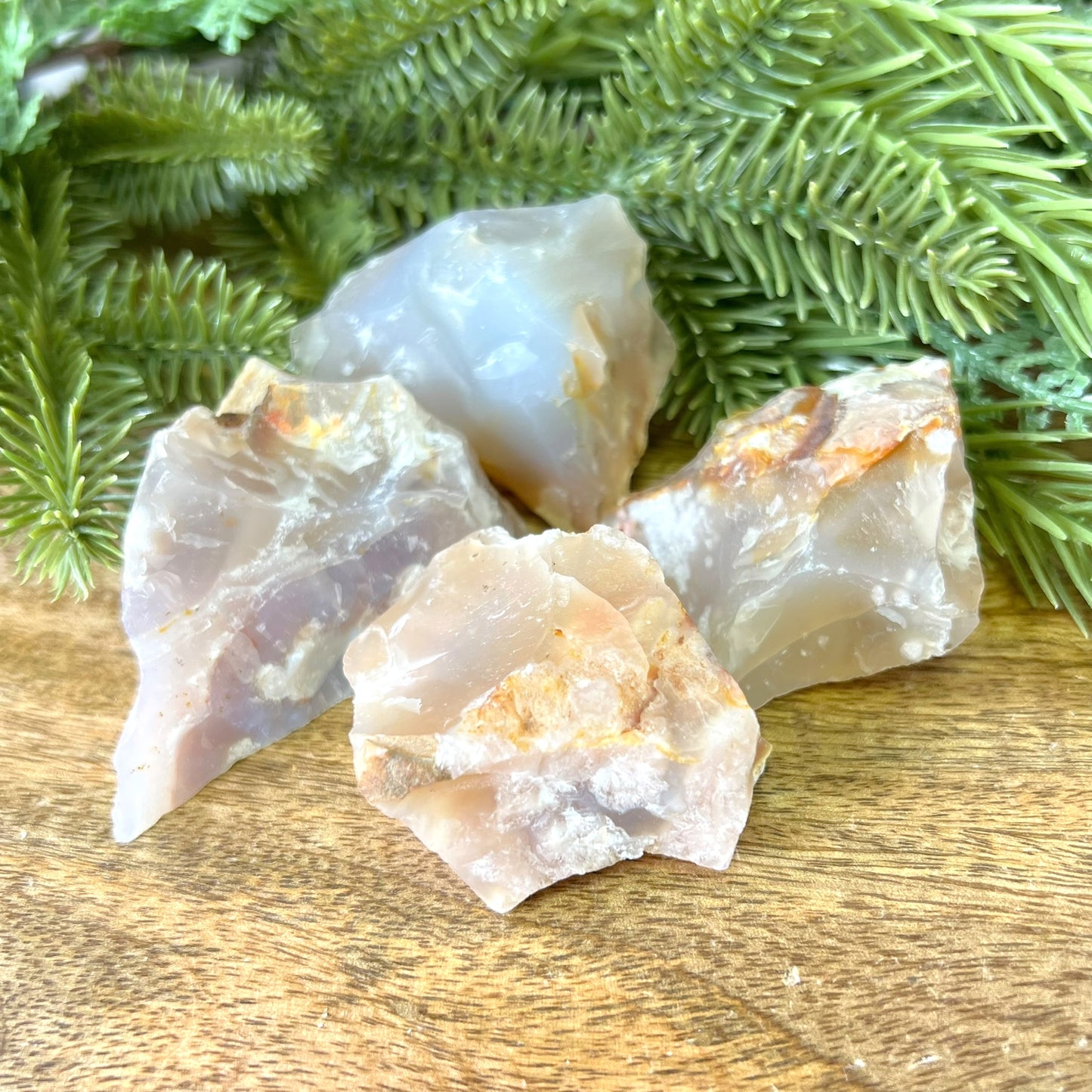 Flower Agate Raw Stone - Multiple Sizes - You get 1
